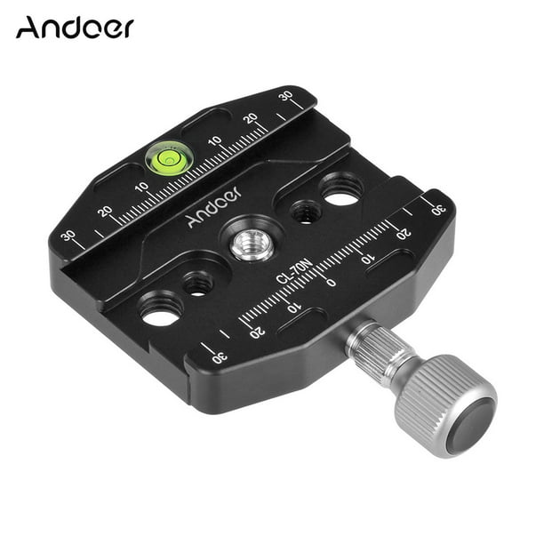 Andoer CL-70S 70mm Aluminum Alloy Quick Release Plate with Clamp Set B5W7 
